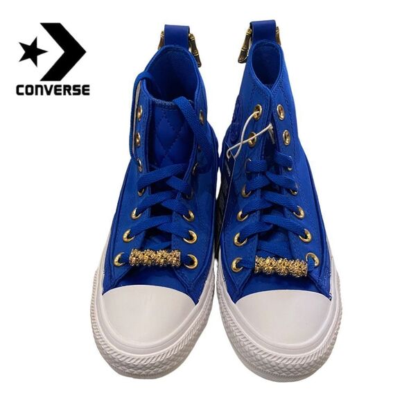 NEW Converse Chuck Taylor All Star Shine Blue Women's Sneakers 5 - Picture 3 of 6